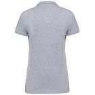 Kariban galléros női póló Piqué 180 melírozott szürke