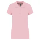 Kariban galléros női póló Piqué 180 rózsaszín