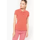 Kariban galléros női póló Piqué 180 korall