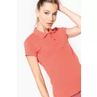Kariban galléros női póló Piqué 180 korall