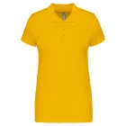 Kariban galléros női póló Piqué 180 sárga