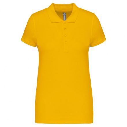 Kariban galléros női póló Piqué 180 sárga