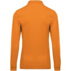 Kariban hosszú ujjú galléros póló Pique 180 narancssárga