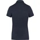 Kariban galléros női póló Jersey 180 melírozott tengerkék