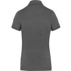 Kariban galléros női póló Jersey 180 melírozott szürke