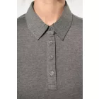 Kariban galléros női póló Jersey 180 melírozott szürke