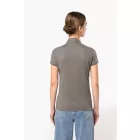 Kariban galléros női póló Jersey 180 melírozott szürke