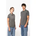 Kariban galléros női póló Jersey 180 melírozott szürke