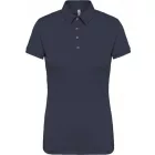 Kariban galléros női póló Jersey 180 tengerkék