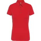 Kariban galléros női póló Jersey 180 piros