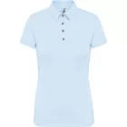 Kariban galléros női póló Jersey 180 égszínkék