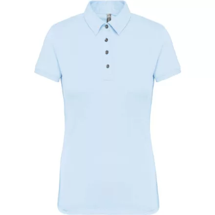 Kariban galléros női póló Jersey 180 égszínkék
