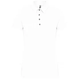 Kariban galléros női póló Jersey 180 fehér