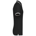 Kariban galléros póló Striped Pique 180 fekete-fehér