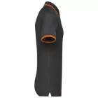 Kariban galléros póló Striped Pique 180 sötétszürke-narancs