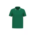 Kariban galléros póló Striped Pique 180 fűzöld-fehér