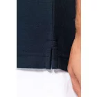 Kariban galléros póló Striped Pique 180 tengerkék-fehér