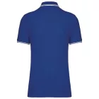 Kariban galléros póló Striped Pique 180 királykék-fehér