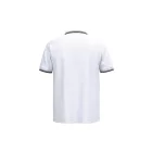 Kariban galléros póló Striped Pique 180 fehér-fekete