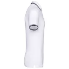 Kariban galléros póló Striped Pique 180 fehér-tengerkék