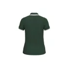 Kariban női galléros póló Striped Pique 180 erdészzöld-fehér