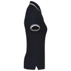 Kariban női galléros póló Striped Pique 180 tengerkék-fehér