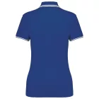 Kariban női galléros póló Striped Pique 180 királykék-fehér