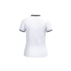 Kariban női galléros póló Striped Pique 180 fehér-fekete