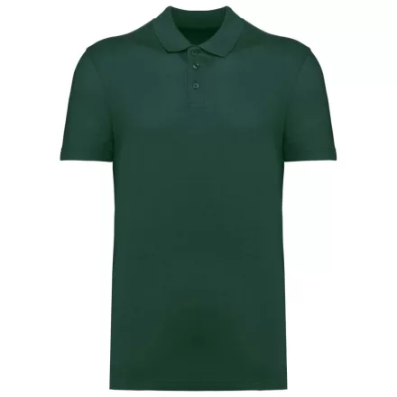 Kariban galléros póló Unisex Pique 180 üvegzöld