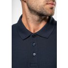 Kariban galléros póló Unisex Pique 180 tengerkék