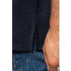 Kariban galléros póló Unisex Pique 180 tengerkék
