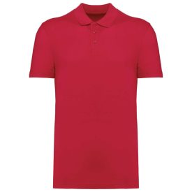 Kariban galléros póló Unisex Pique 180 piros