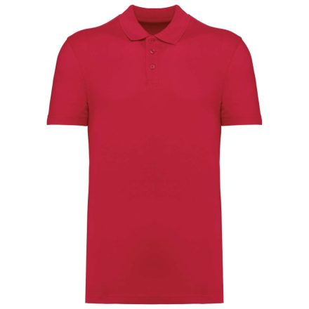Kariban galléros póló Unisex Pique 180 piros
