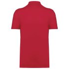 Kariban galléros póló Unisex Pique 180 piros