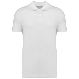 Kariban galléros póló Unisex Pique 180 fehér