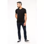 Kariban póló Stretch V-Neck 160 fekete