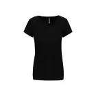 Kariban női póló Stretch V-Neck 160 fekete