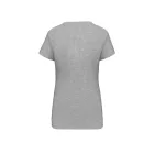 Kariban női póló Stretch V-Neck 160 melírozott világosszürke
