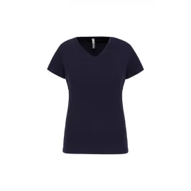 Kariban női póló Stretch V-Neck 160 tengerészkék