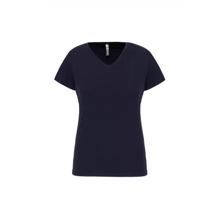 Kariban női póló Stretch V-Neck 160 tengerészkék
