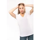 Kariban női póló Stretch V-Neck 160 fehér