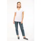 Kariban női póló Stretch V-Neck 160 fehér
