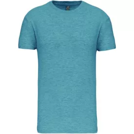 Kariban póló Bio 140 melírozott türkizzöld