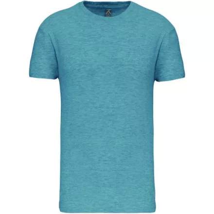 Kariban póló Bio 140 melírozott türkizzöld