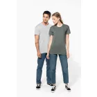 Kariban póló Organic 185 melírozott szürke