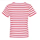 Kariban gyerek póló Striped 160 fehér-piros