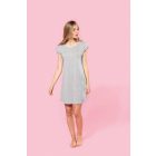 Kariban női pólóruha Long 150 melírozott szürke