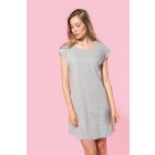 Kariban női pólóruha Long 150 melírozott szürke