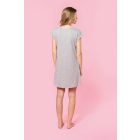 Kariban női pólóruha Long 150 melírozott szürke