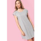 Kariban női pólóruha Long 150 melírozott szürke